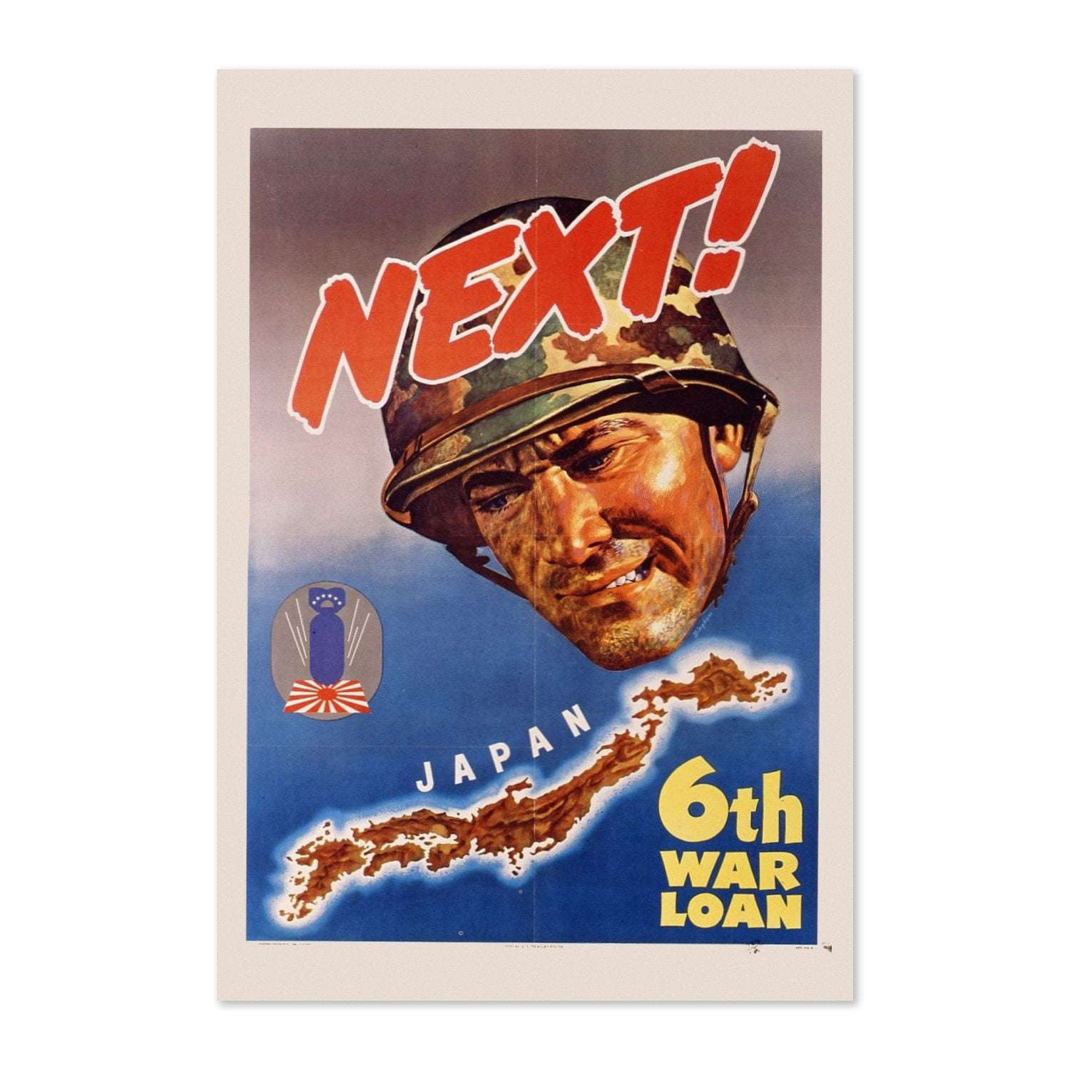 Next! Japan — 6th War Loan poster print